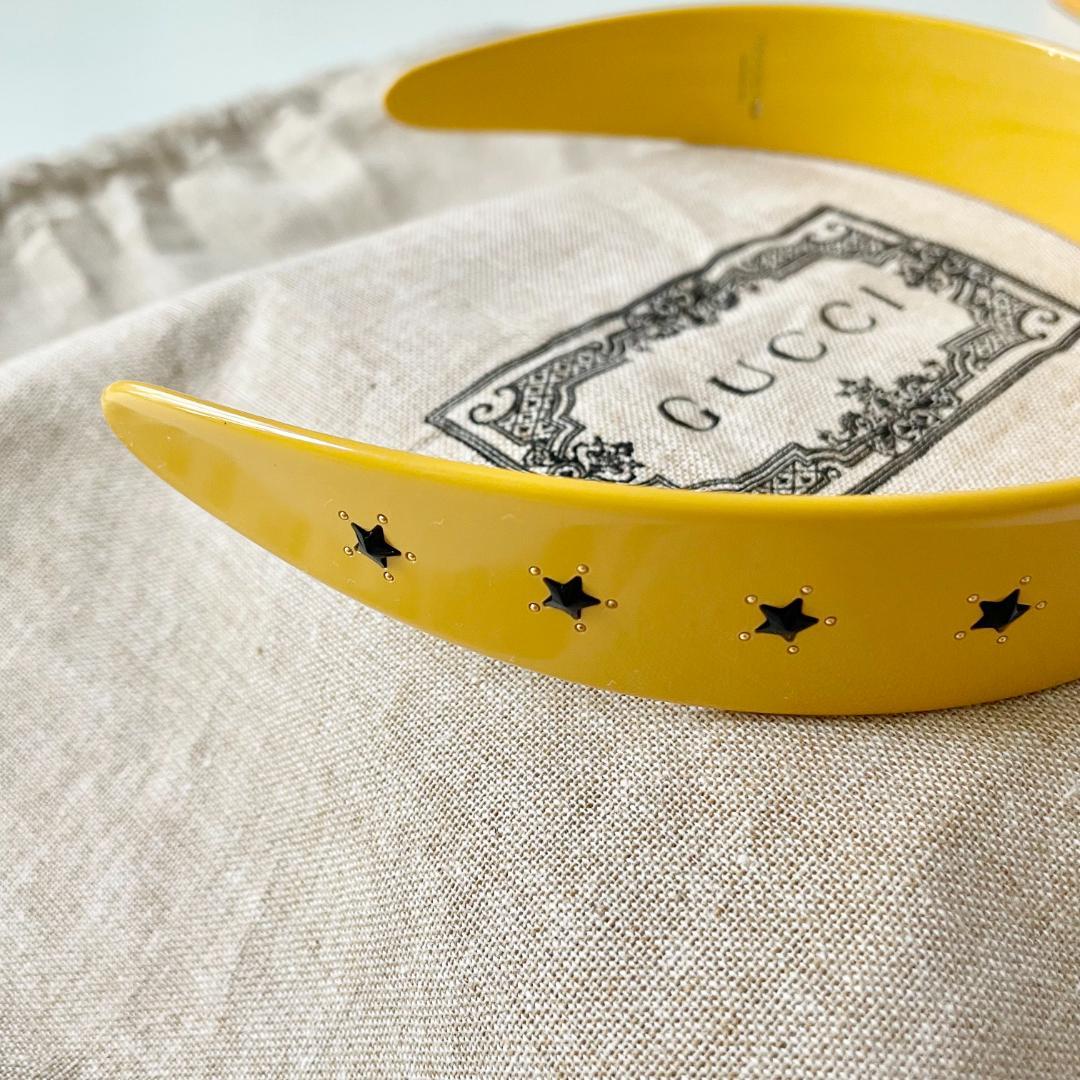 グッチ アディダス コラボ ヘッドバンド カチューシャ ヘアバンド 星 黄