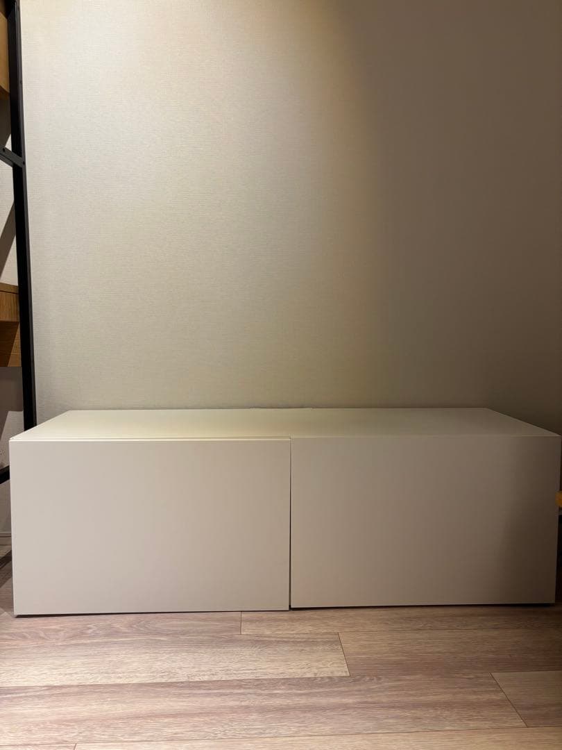IKEA ベストー ホワイト シンプル テレビ台 収納