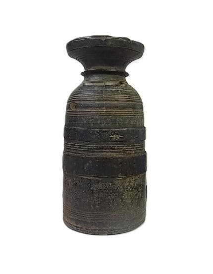 ★B0501★ネパール　古民具　木製ボトル　 タマン族　シェルパ族　アンティーク