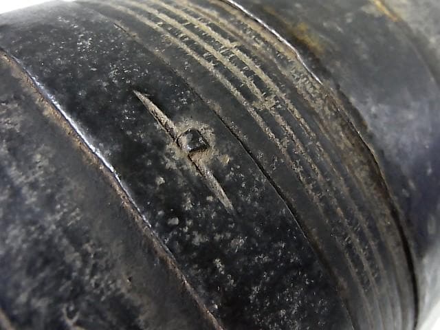 ★B0501★ネパール　古民具　木製ボトル　 タマン族　シェルパ族　アンティーク