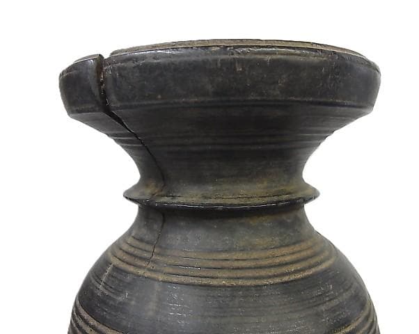 ★B0501★ネパール　古民具　木製ボトル　 タマン族　シェルパ族　アンティーク