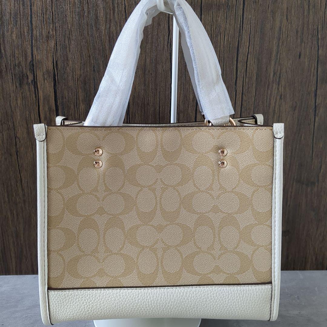 【新品】COACH　デンプシートート　シグネチャーキャンバス