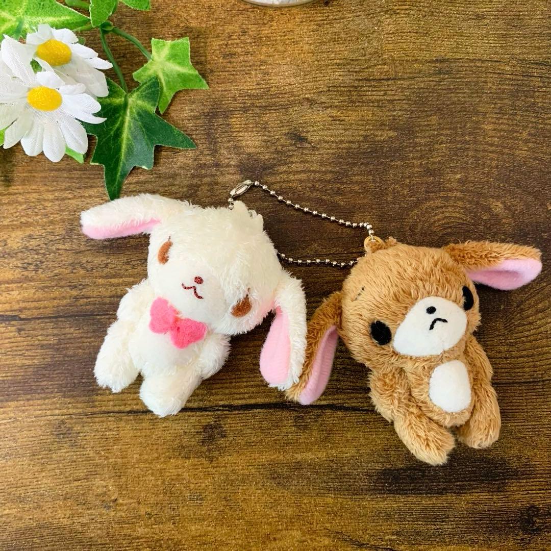 ★希少レア★ シュガーバニーズ　ペアマスコット　ぬいぐるみ　ボールチェーン　初期