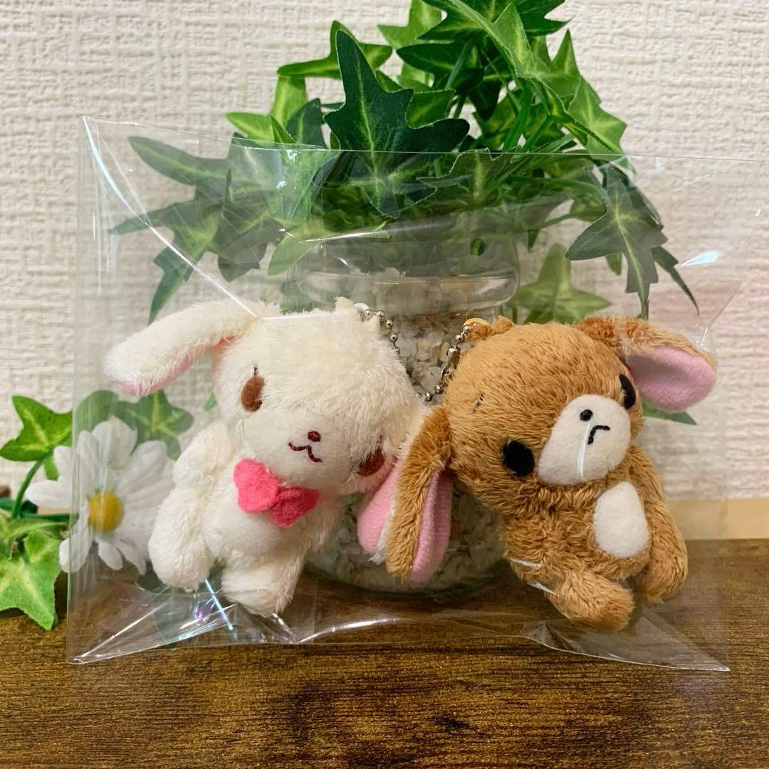 ★希少レア★ シュガーバニーズ　ペアマスコット　ぬいぐるみ　ボールチェーン　初期