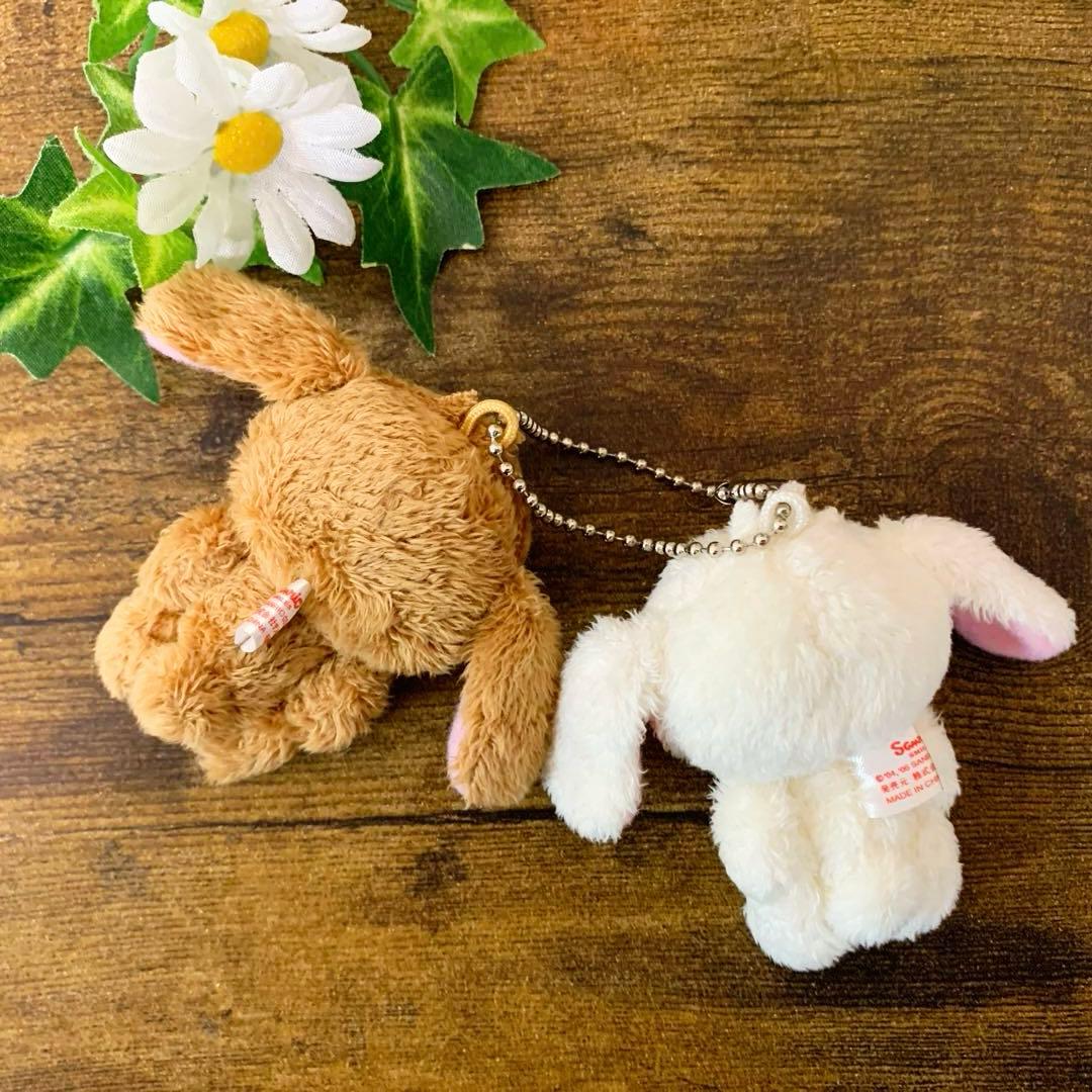 ★希少レア★ シュガーバニーズ　ペアマスコット　ぬいぐるみ　ボールチェーン　初期