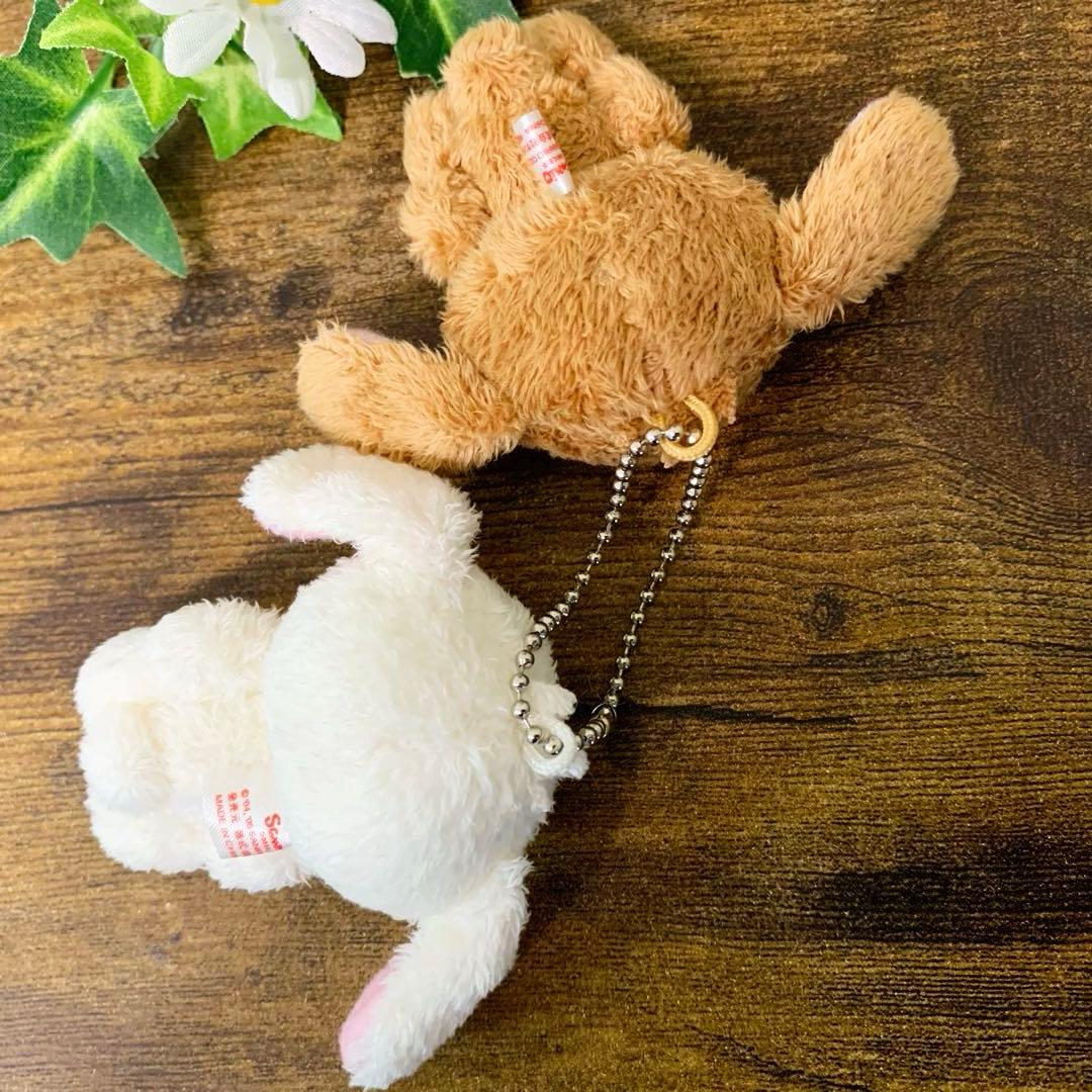 ★希少レア★ シュガーバニーズ　ペアマスコット　ぬいぐるみ　ボールチェーン　初期