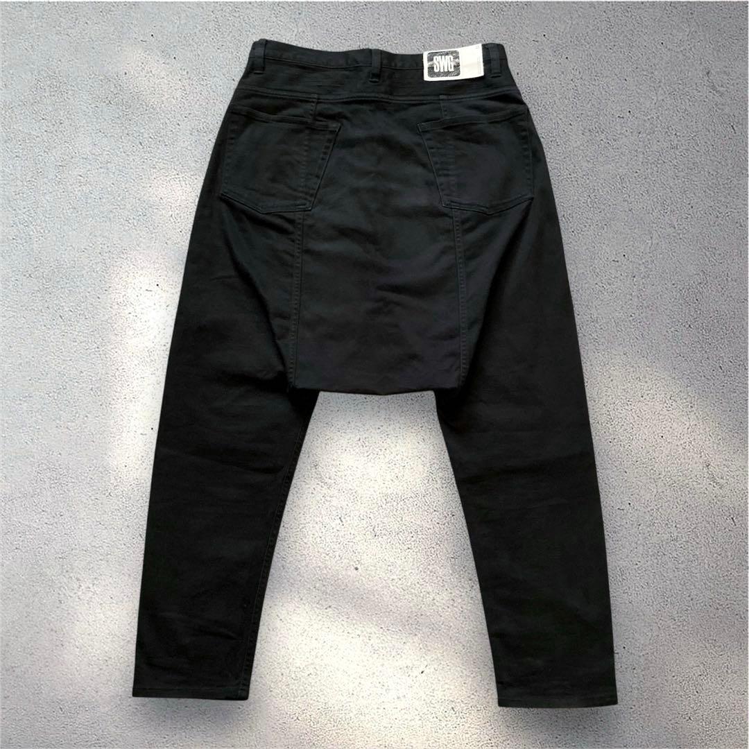 パンツ archive swagger sarrouel black jeans y2k