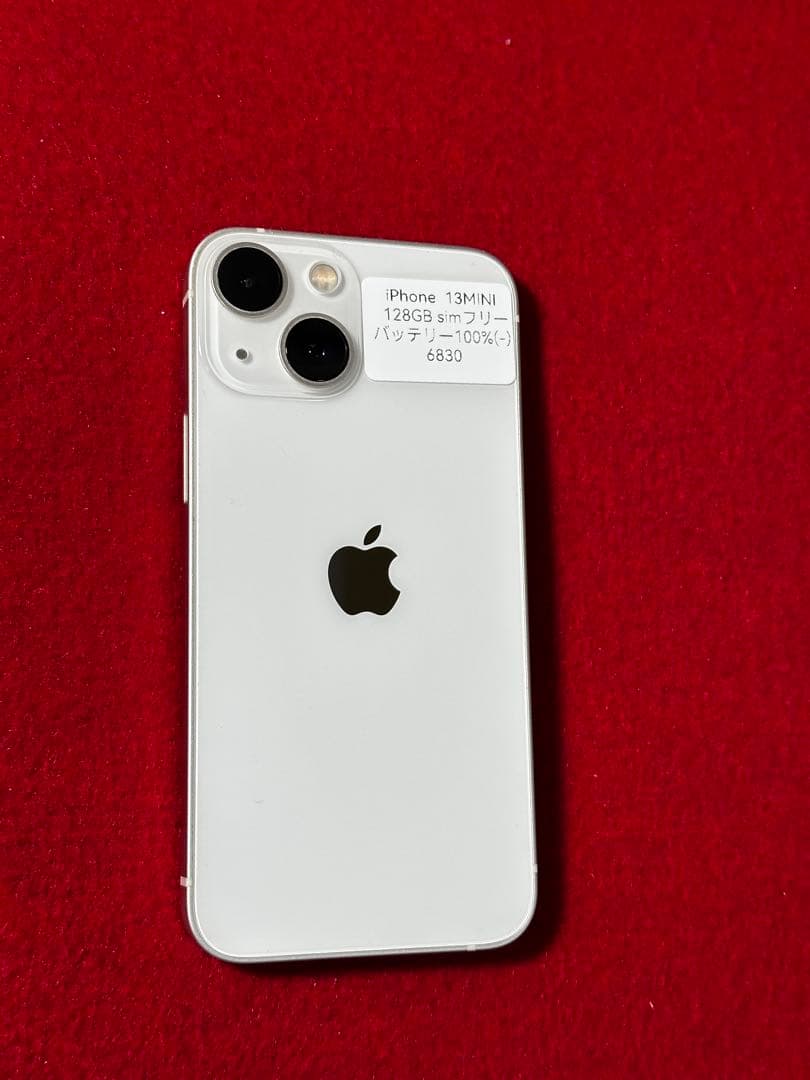 【6830】iPhone 13MINIスターライト 128GB simフリー