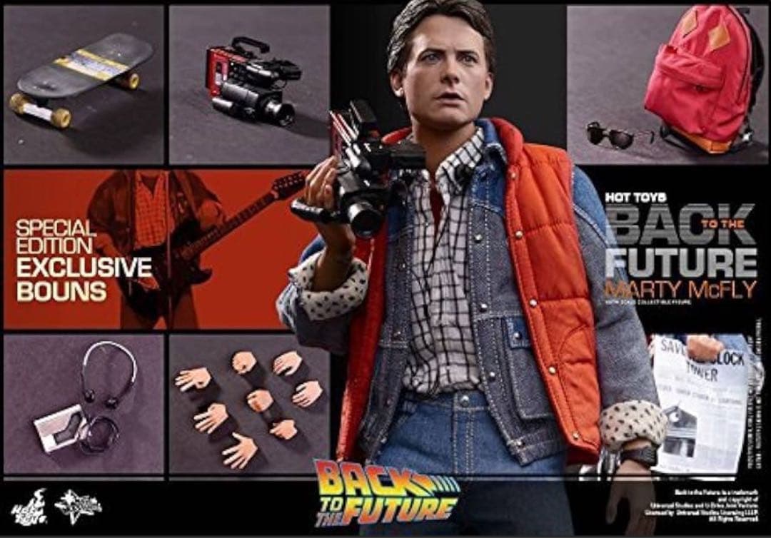 ホットトイズ 『バック・トゥ・ザ・フューチャー』マーティ ボーナスアクセサリー付