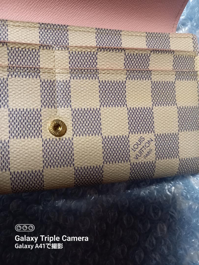 LOUIS VUITTON 折り財布 ピンク ベージュ