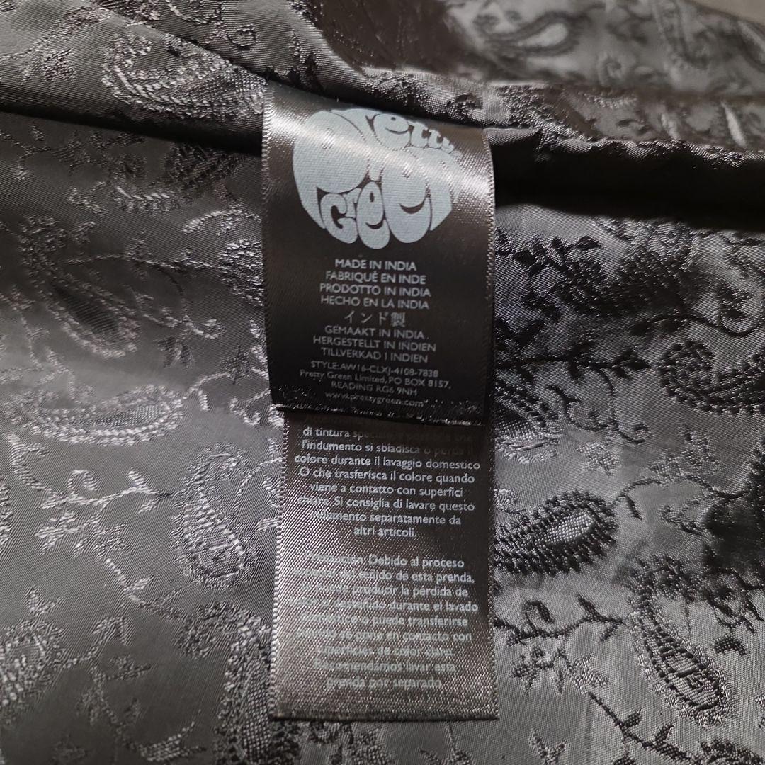 Pretty Green 黒 レザー シングルライダースジャケット サイズ2羊革