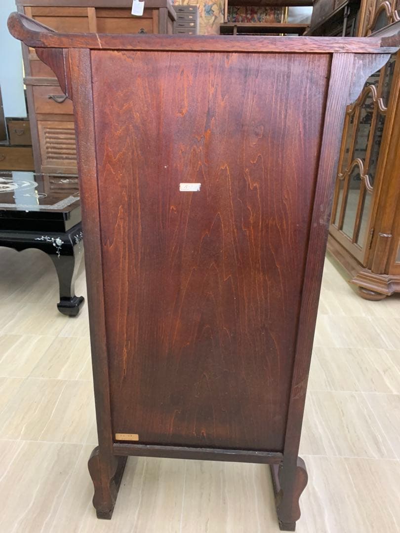 李朝家具 魚錠前付き 彫文字 ヤクジャン 薬箪笥 韓国朝鮮 16引き出し