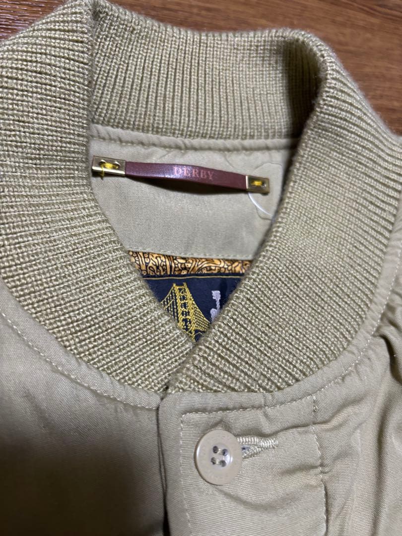 極美品 ダービーオブサンフランシスコ ダービージャケット カーキ　Ｌ