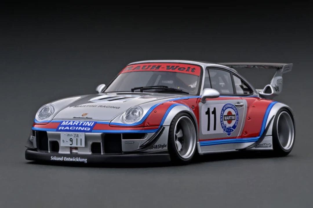 希少 1/18 イグニッションモデル ポルシェ RWB 993 マルティニ