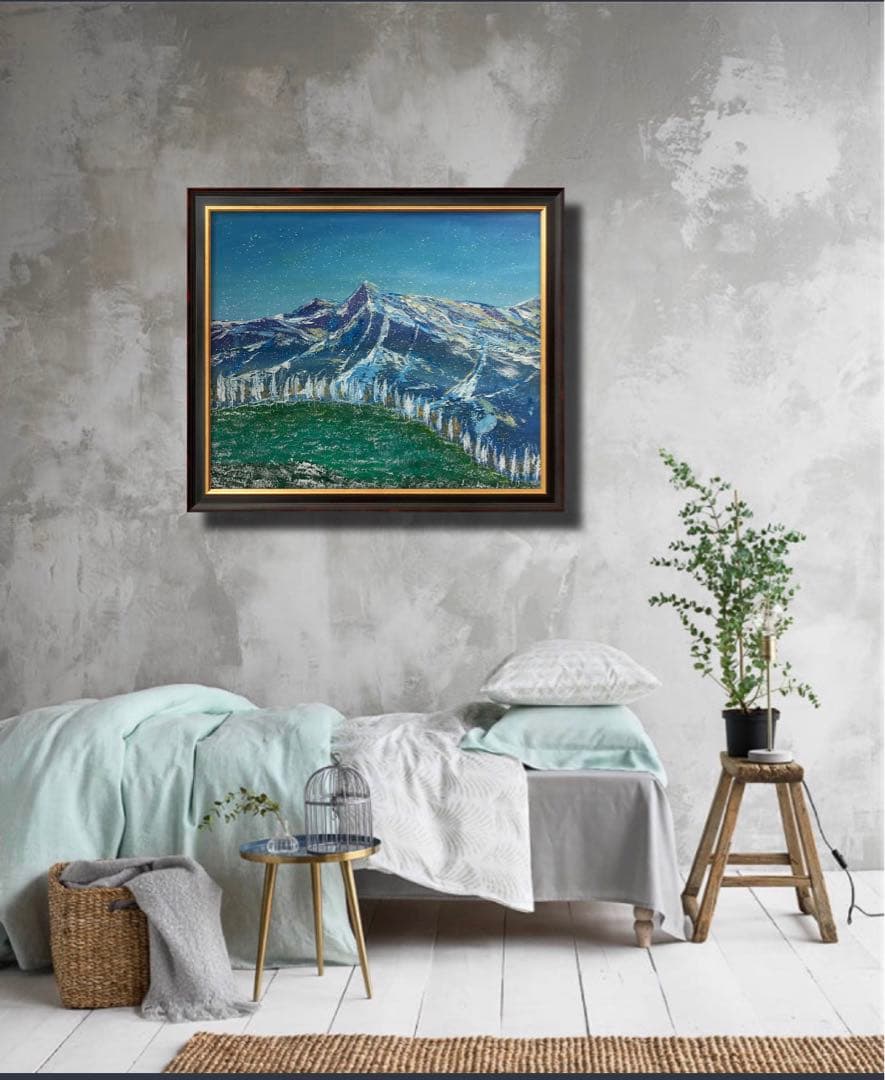 “.1 o'clock“ F20号　原画　現代アート　絵画