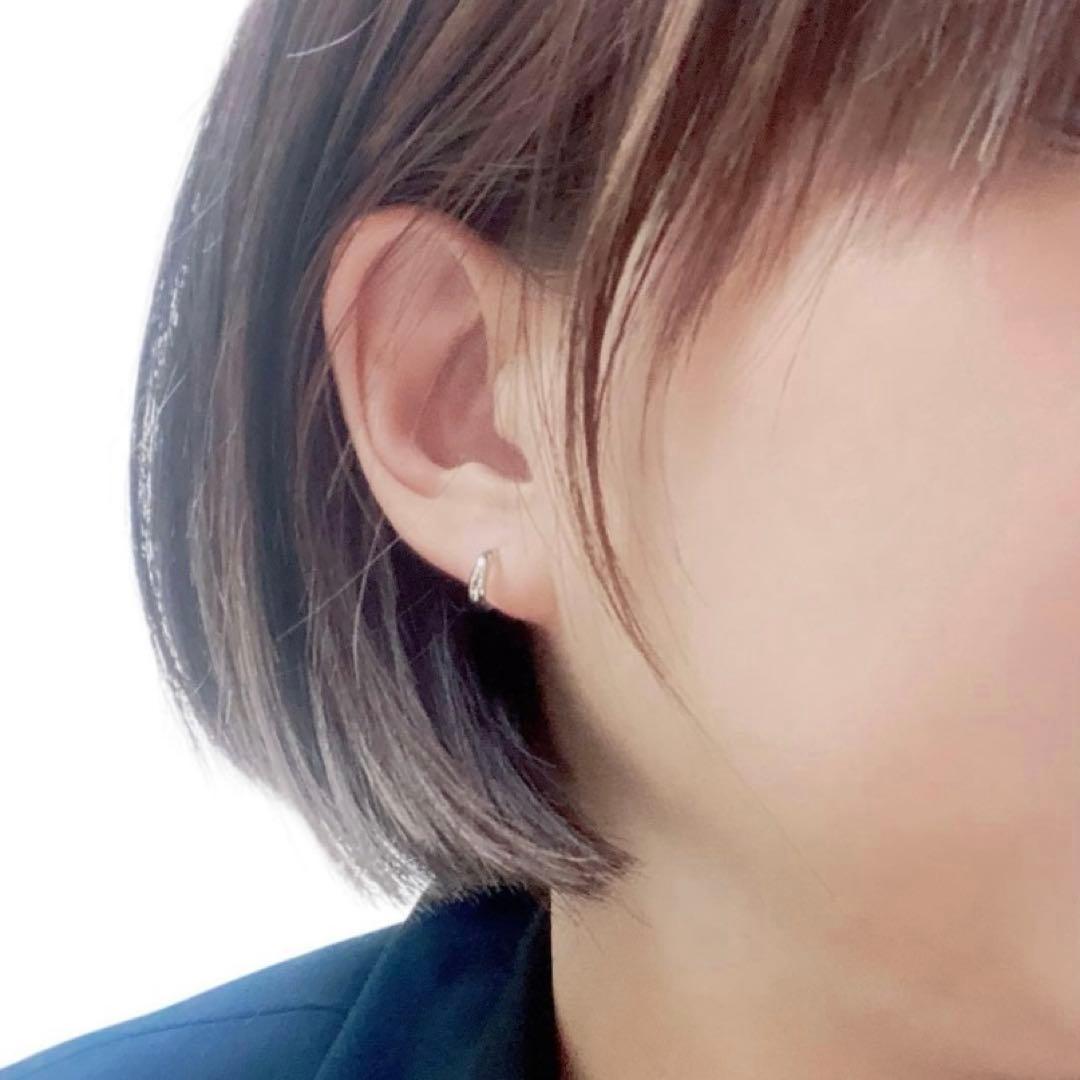 Pt900 プラチナ900 地金 フープピアス 3×10 プラチナフープピアス