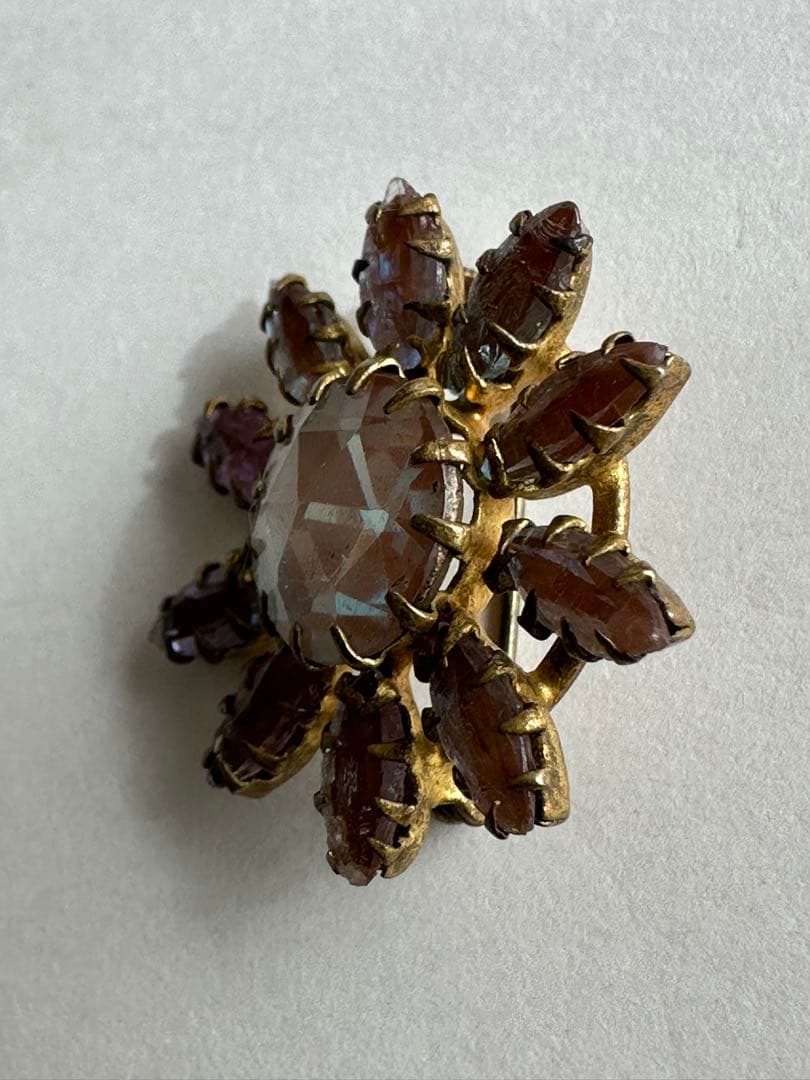 アンティーク　サフィレット　ブローチ