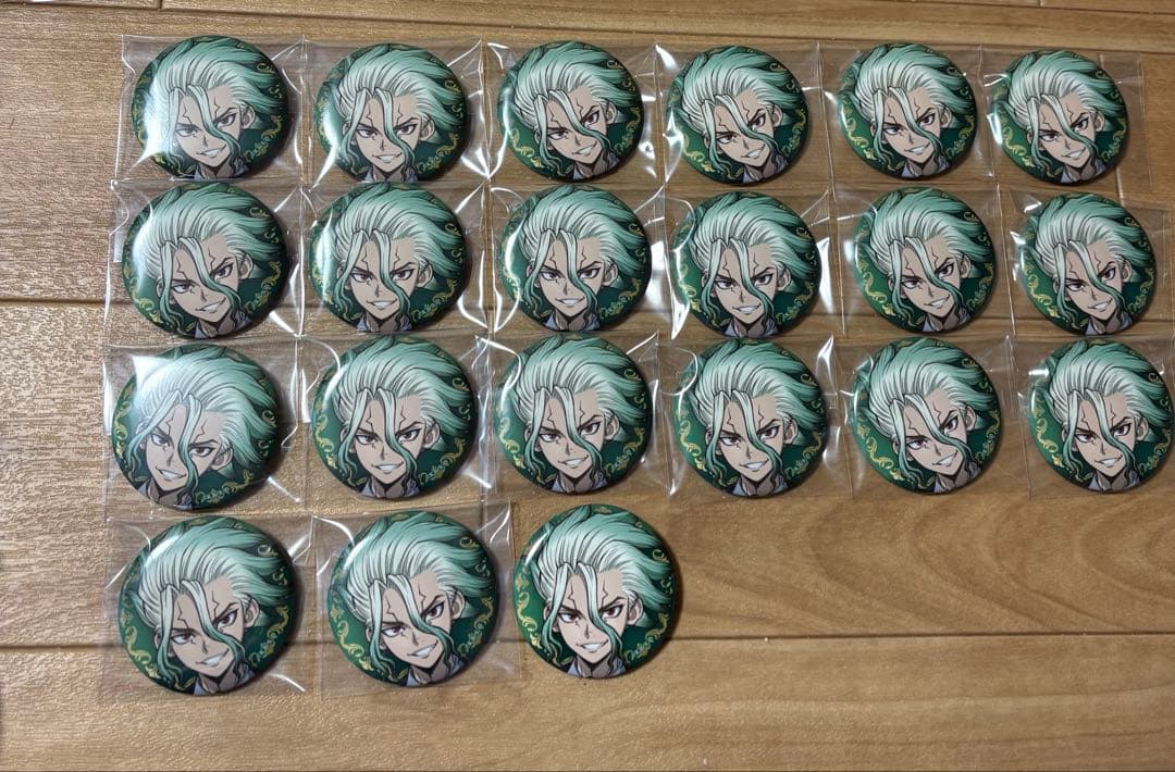 dr.stone theキャラ ブラックスーツ 缶バッジ 21個 石神千空 A