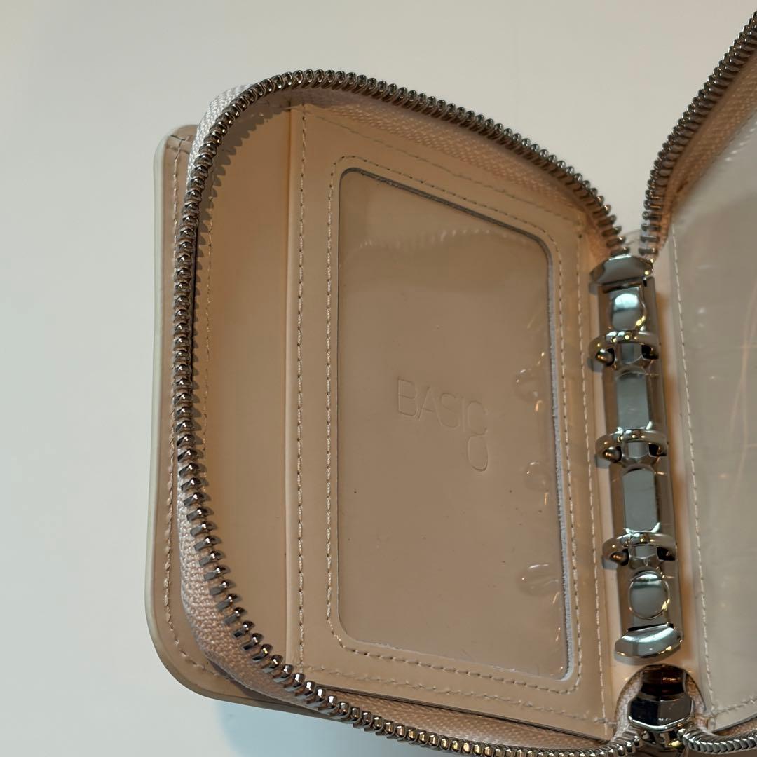 バインダー　ウォレット　アイボリー　韓国　貯金