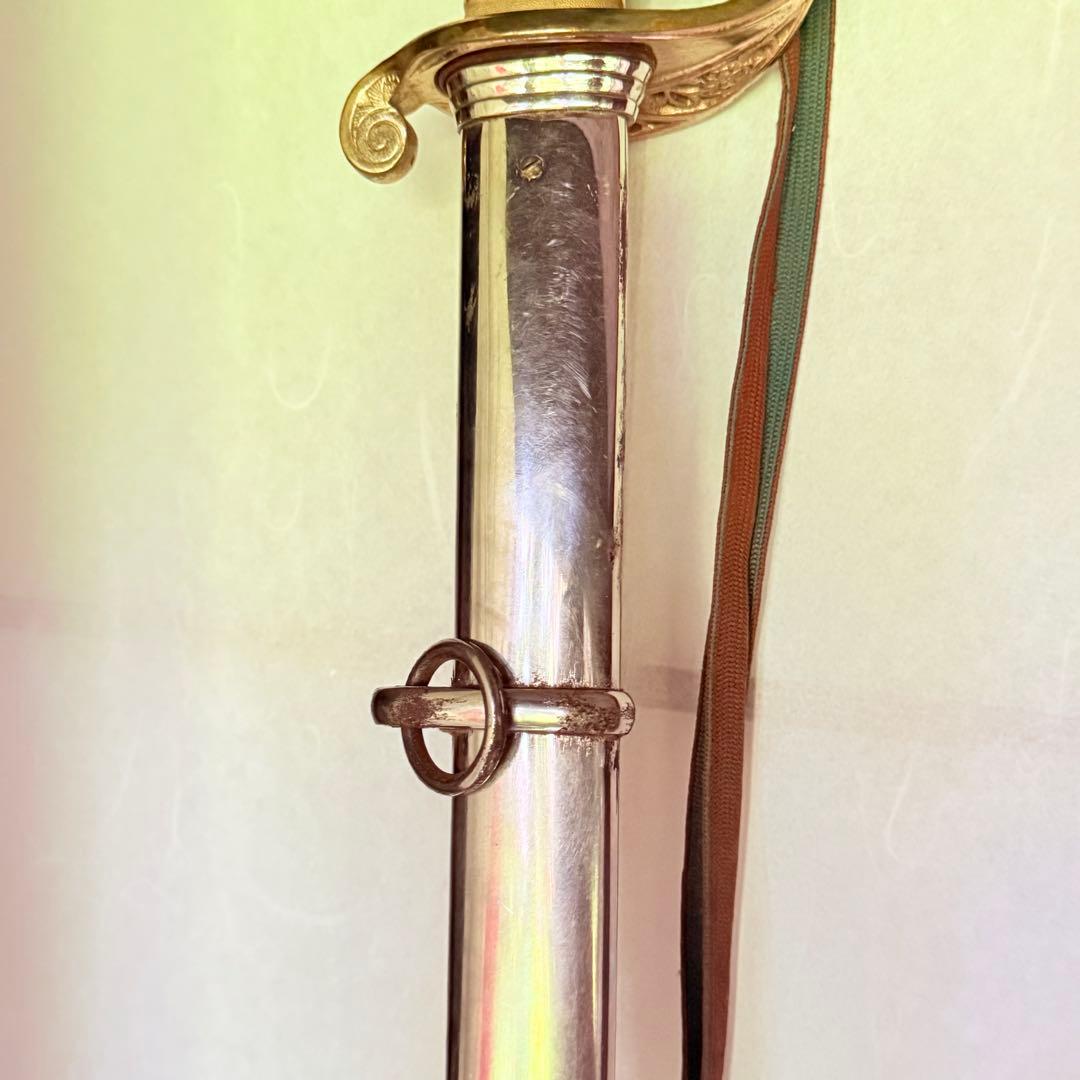 2214様感謝‼️旧日本軍名入模造刀身刀緒付指揮刀軍刀サーベル①黄袋