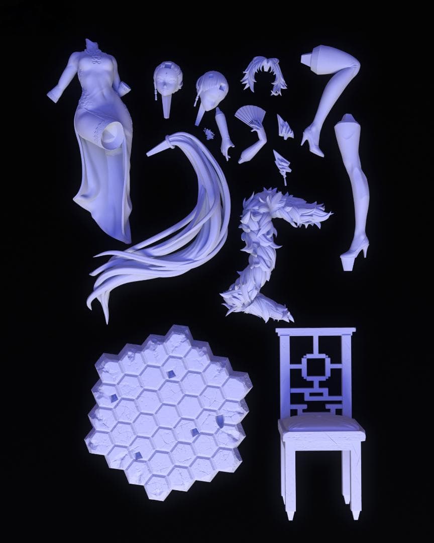 1/8　未塗装 未組立　フィギュア　ガレージキット　飛霄 崩壊：スターレイル