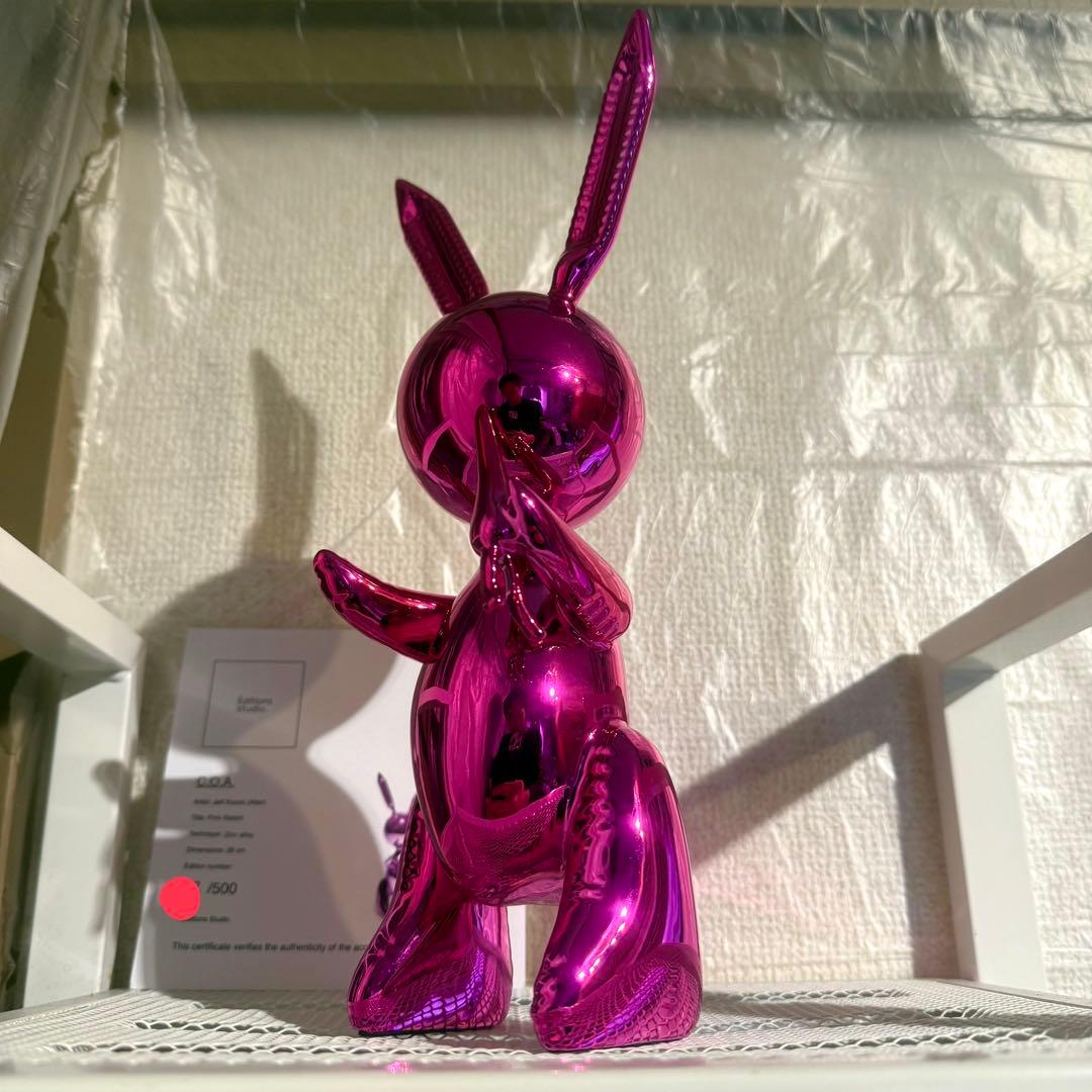 【真作】金属製 世界限定500 ジェフクーンズ アート オブジェ インテリア 兎