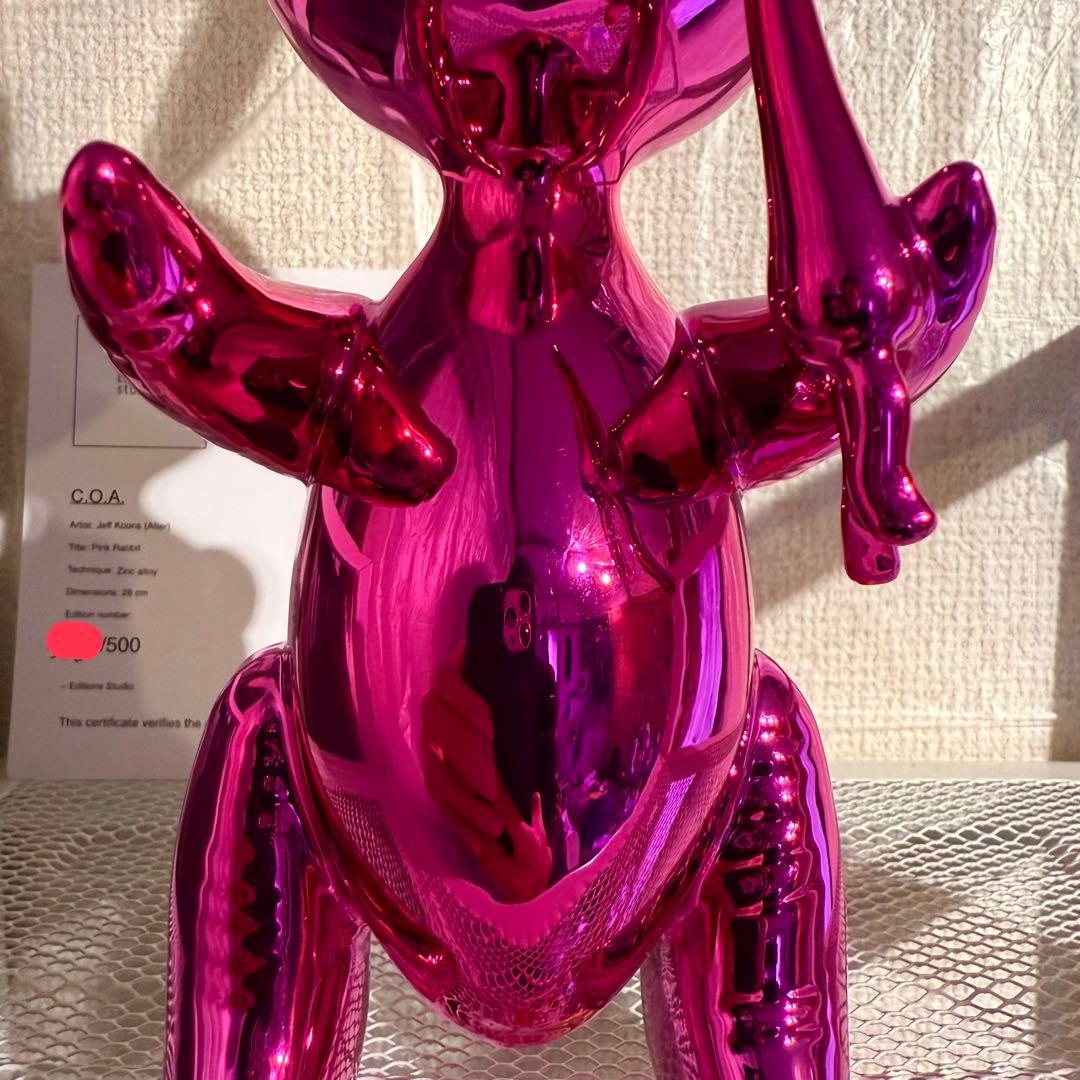 【真作】金属製 世界限定500 ジェフクーンズ アート オブジェ インテリア 兎