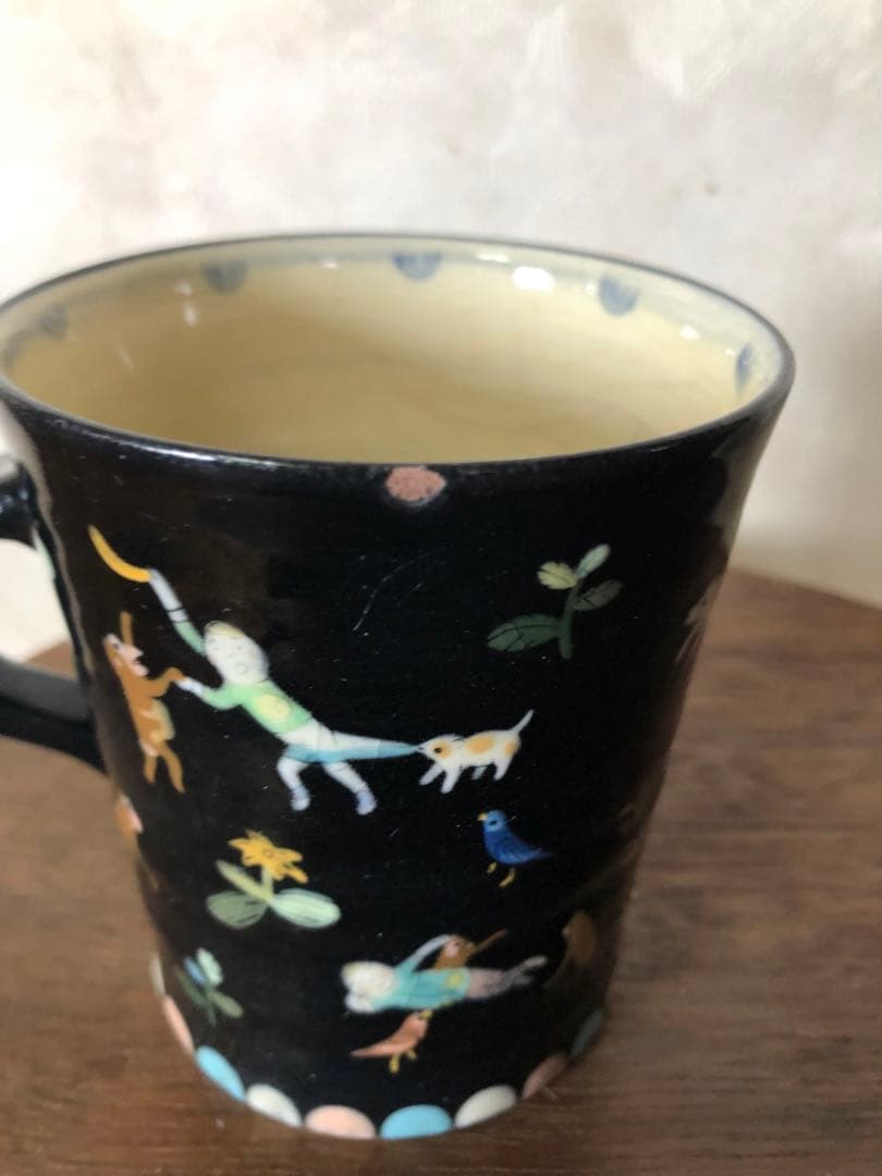 欠け有りスナフジタ（フジタチサト）サル山マグカップ