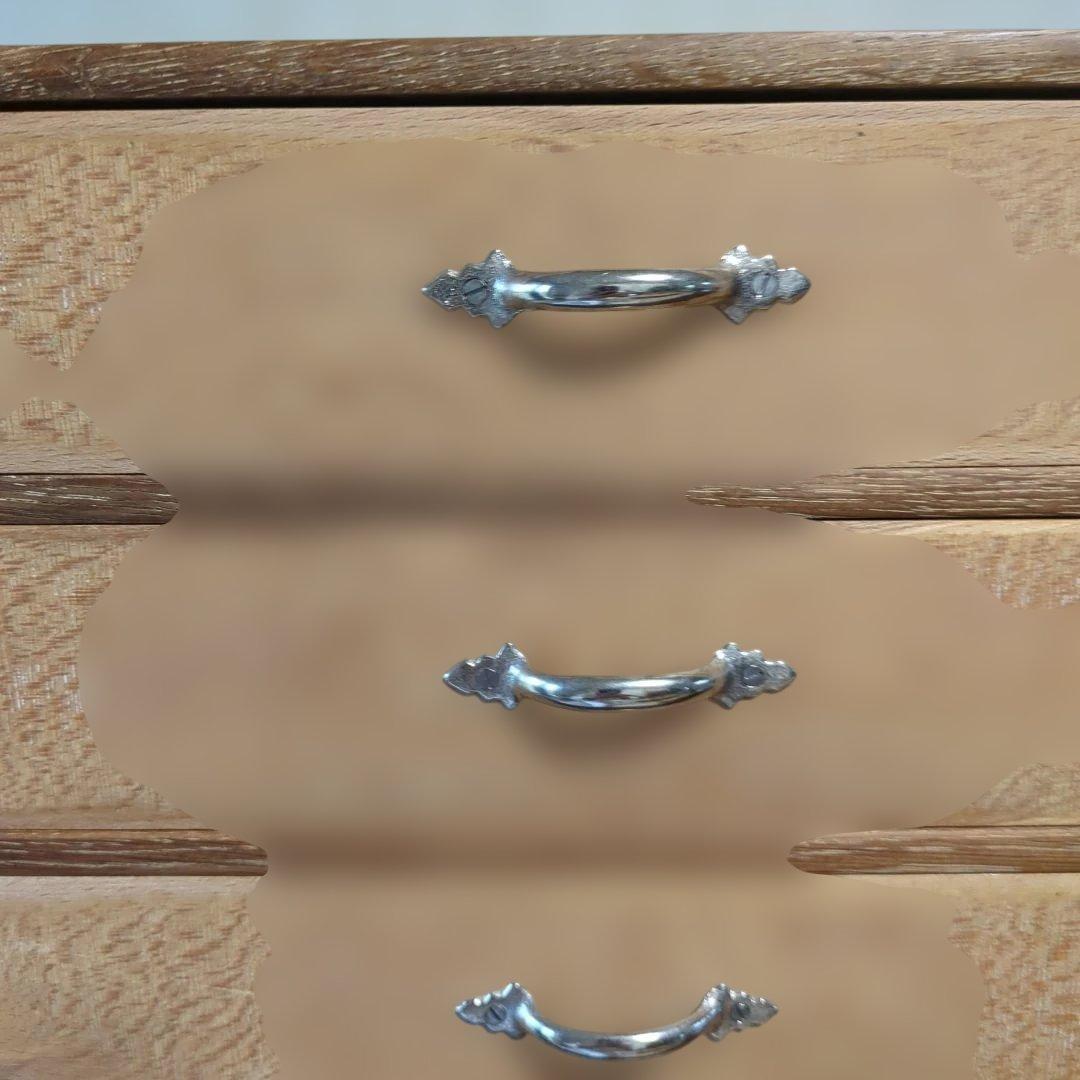 古道具アンティーク5段やや大きめ引き出しA4サイズ可