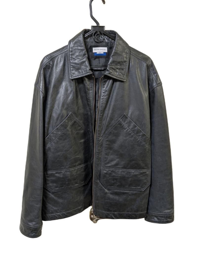 MAISONSPECIAL バッファローレザープライムオーバーシングルライダース