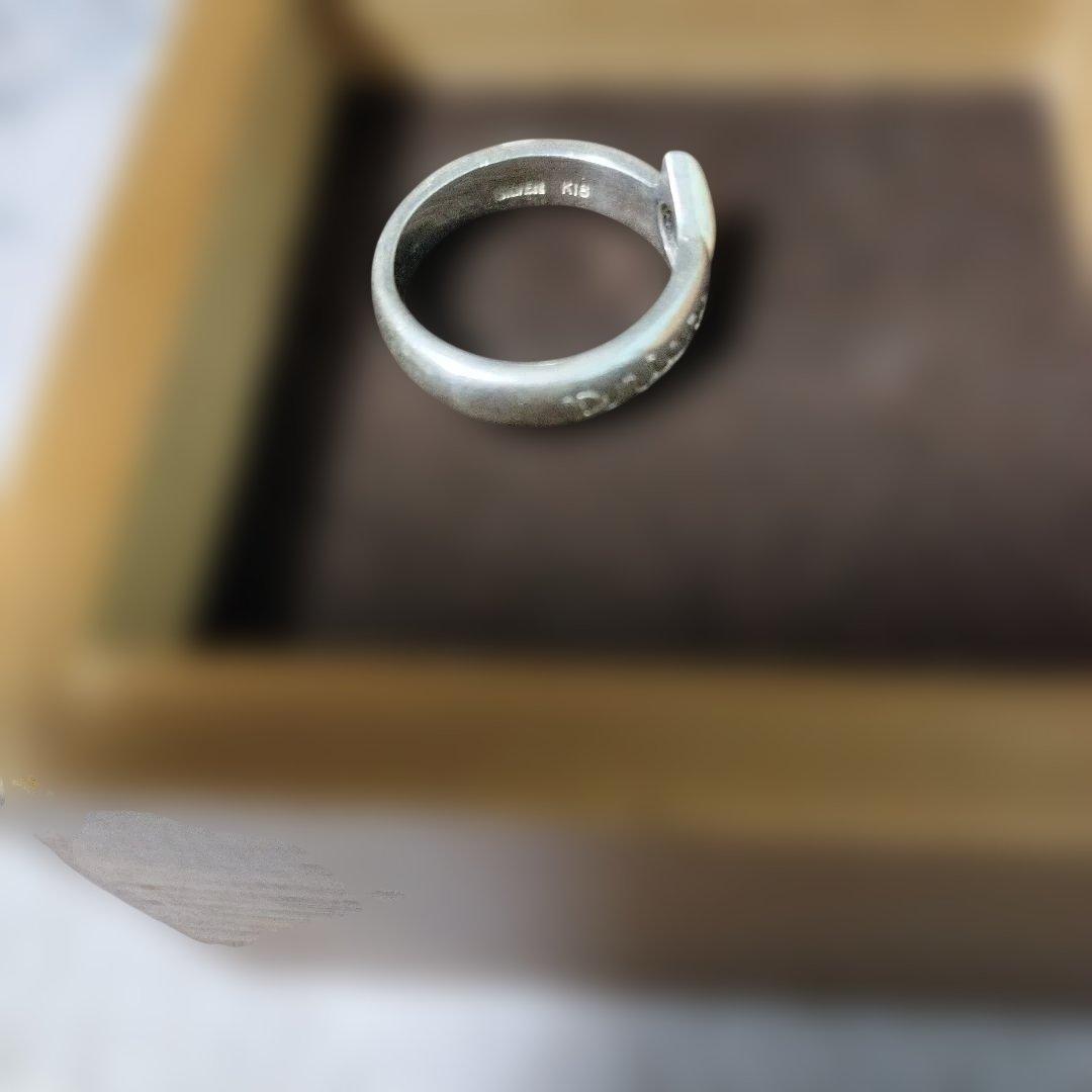 k18 SILVER UZU コンビリング #9