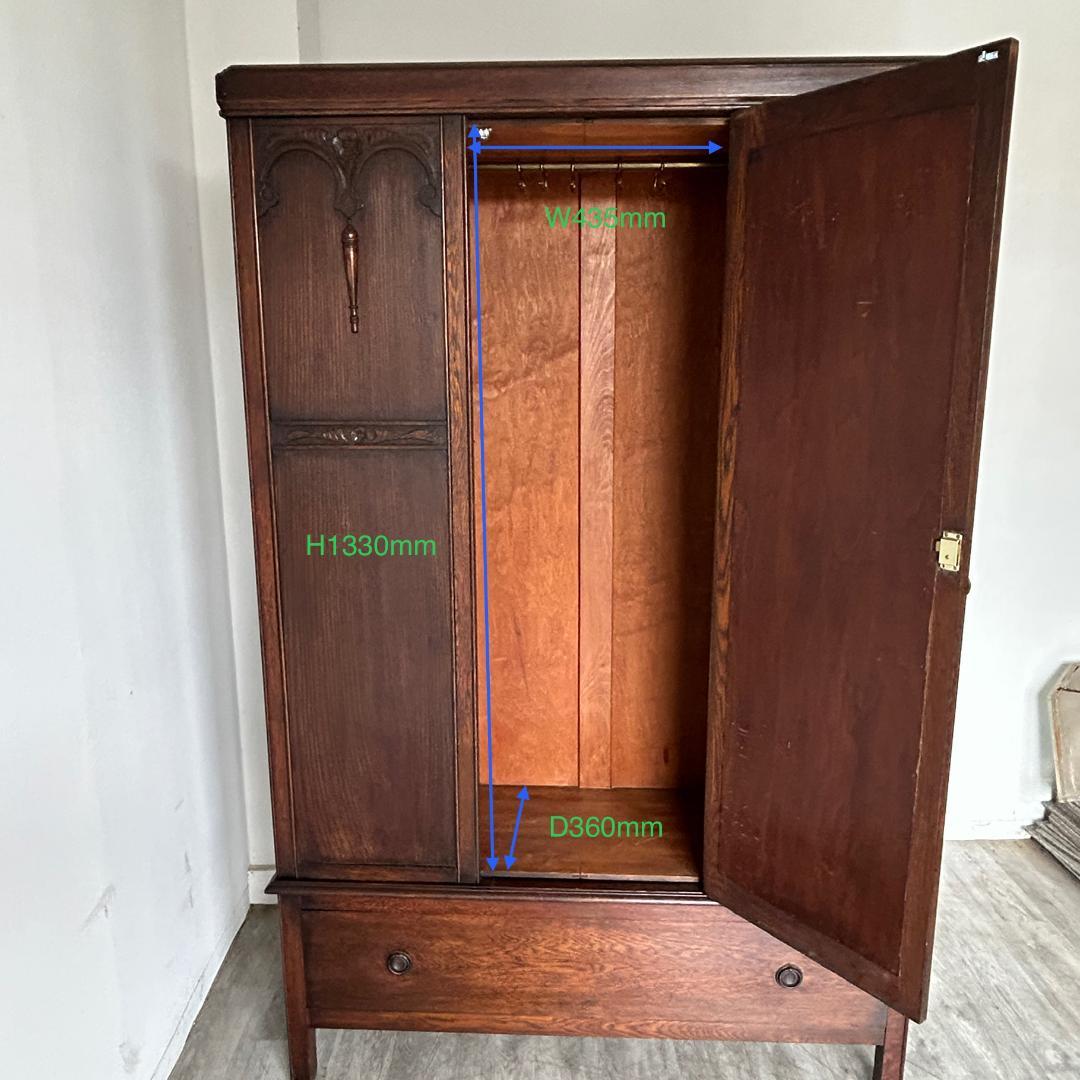 イギリス アンティーク家具 ワードローブ 1930年頃 830A