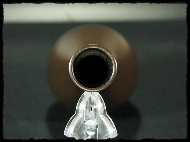 根来 茂昌 唐銅 鶴首 花入 釜師遠州流職方 師香取正彦 茶道具花器 f159