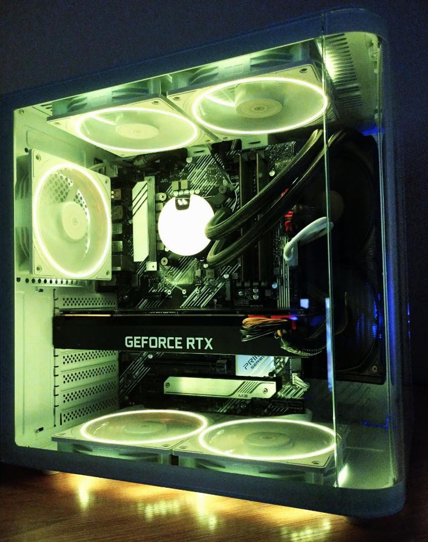 ゲーミングPC/i7 10700/RTX2070S/新品NVMe1TB/水冷