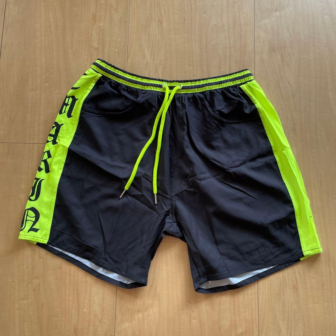 C.Marin メンズ ラッシュガードセットアップ （BK×ネオンイエロー）