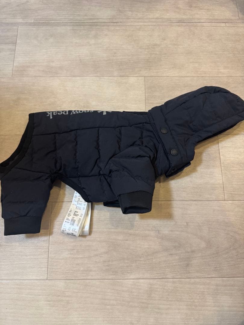  peak 犬用ダウンコート Sサイズ ブラック