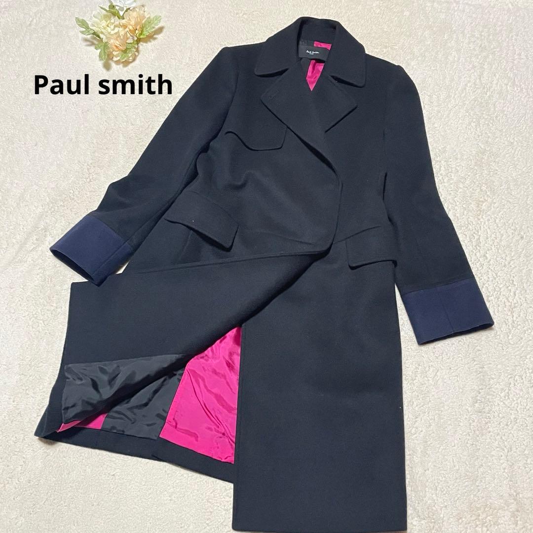 ポールスミス　ブラック　コート　ロング　チェスター