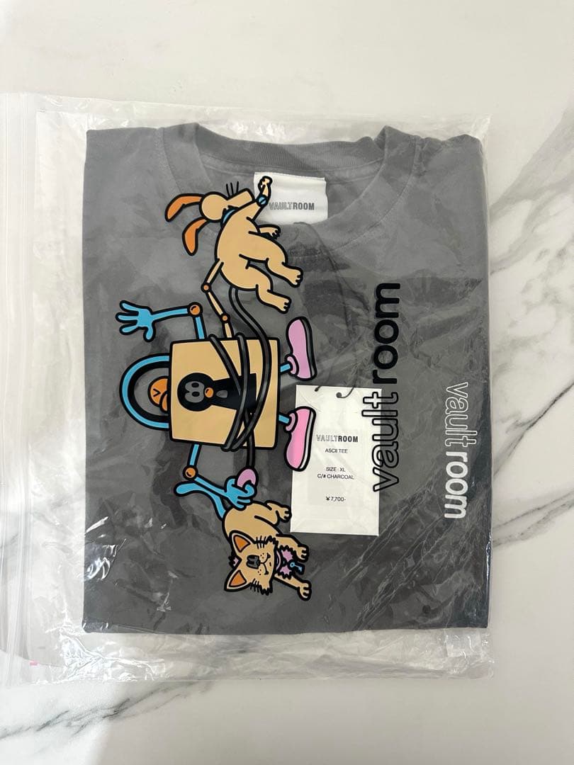 VAULTROOM ASCII TEE / CHARCOAL XLサイズ