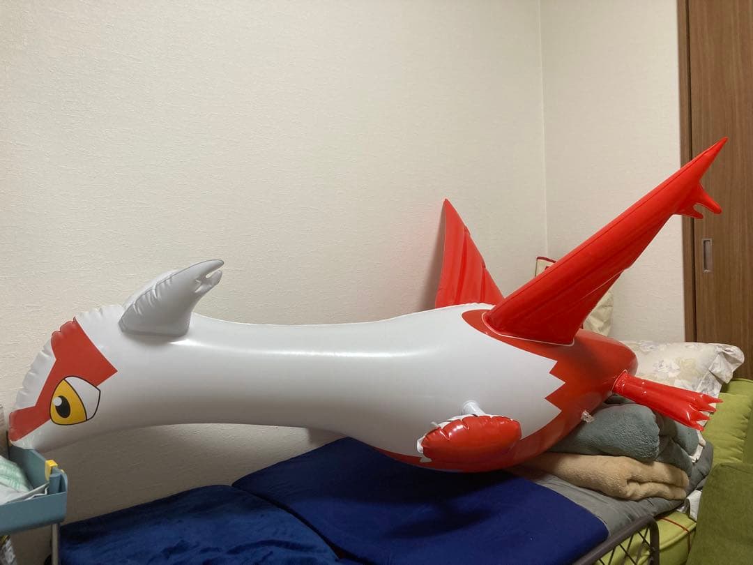 よ*ば様 ☆レア 大きなドラゴンの空気ビニール人形 空ビ 浮き輪 フロート 約1