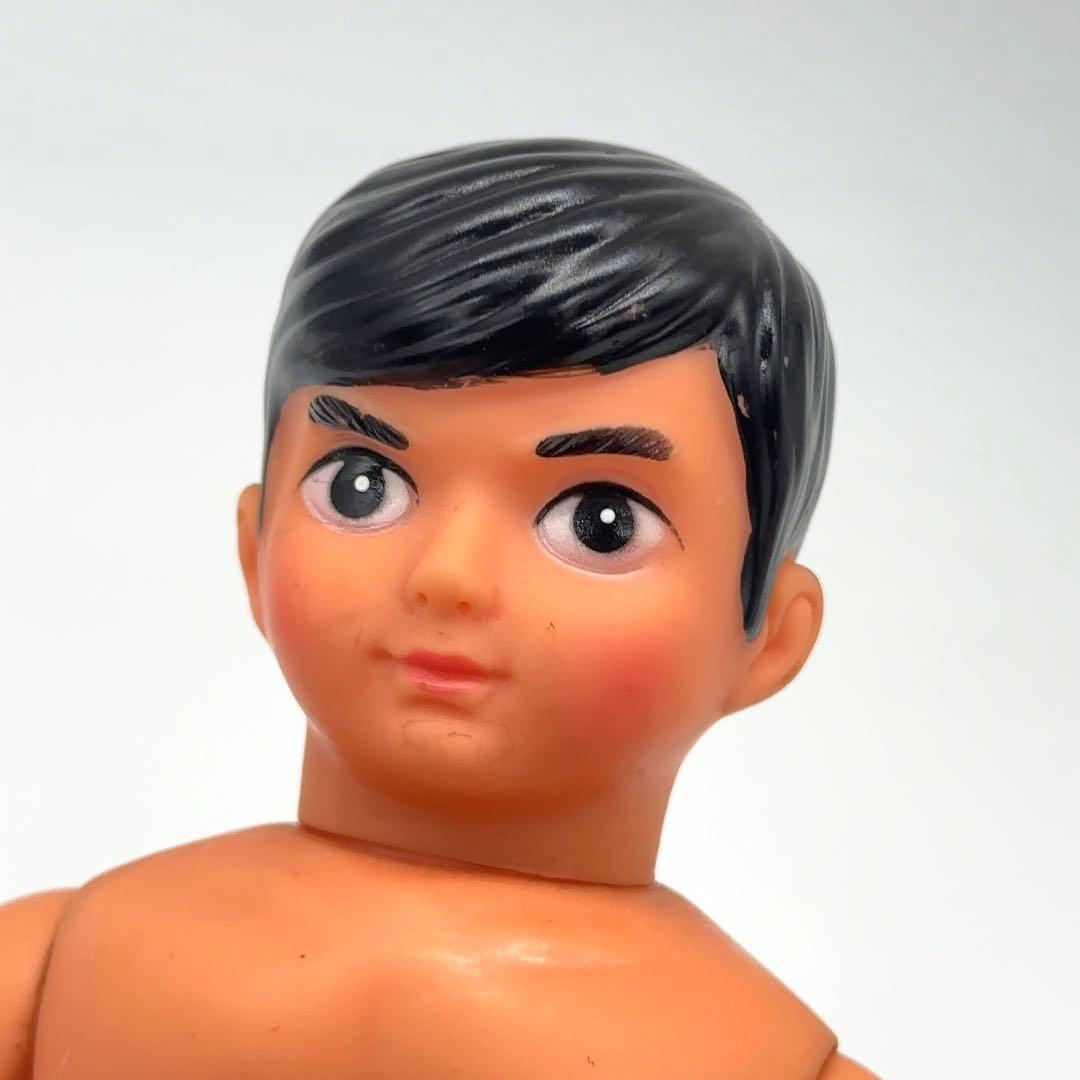 美品 中嶋製作所 タイガーマスク 面取れ スタンダードサイズ ソフビ ビンテージ