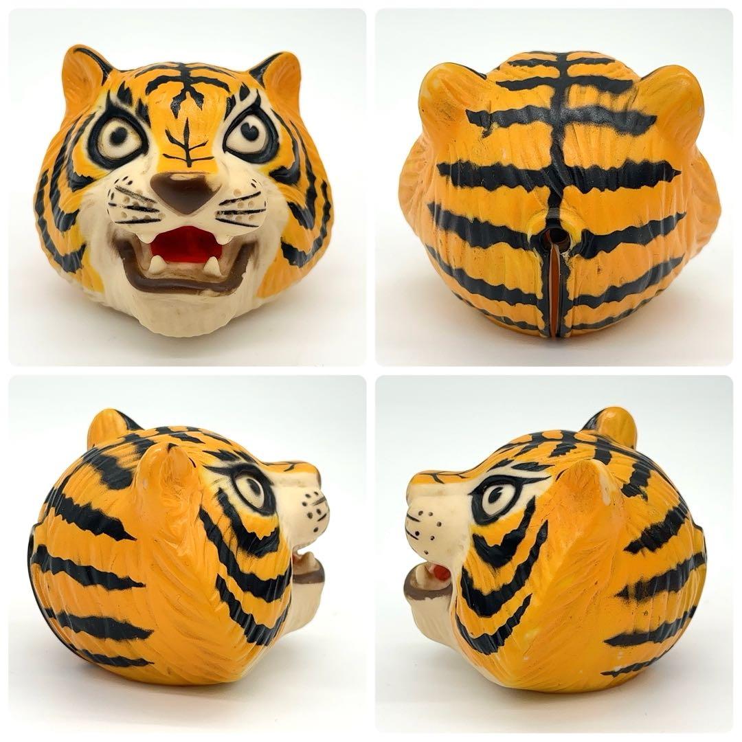 美品 中嶋製作所 タイガーマスク 面取れ スタンダードサイズ ソフビ ビンテージ