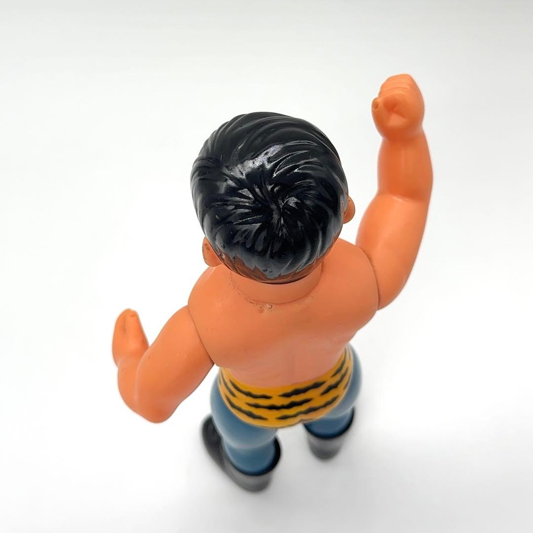 美品 中嶋製作所 タイガーマスク 面取れ スタンダードサイズ ソフビ ビンテージ