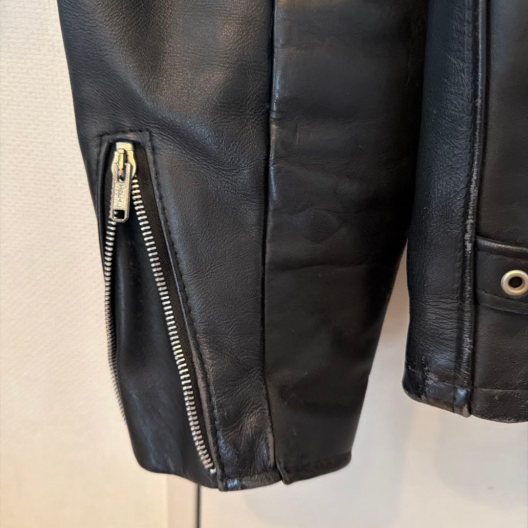 ショット　レザージャケット　シングルライダース　サイズ42 (ブラック)