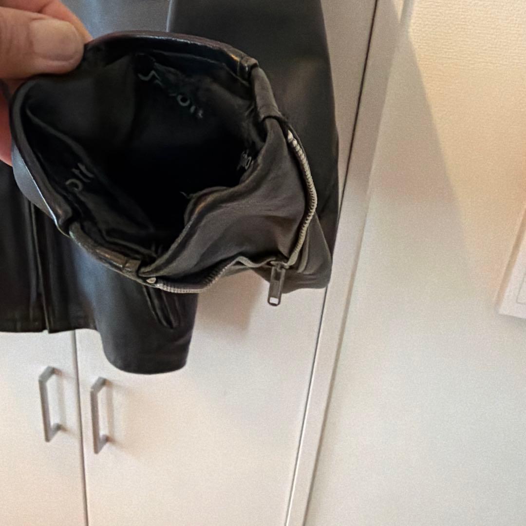 ショット　レザージャケット　シングルライダース　サイズ42 (ブラック)