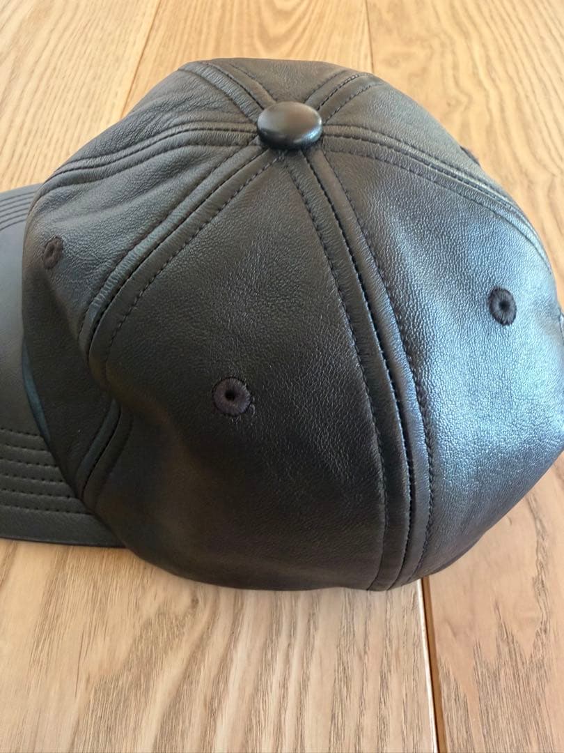 KIJIMA TAKAYUKI レザーブラックキャップ Fサイズ