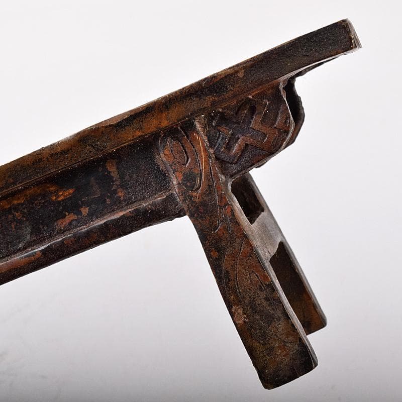 仏教美術　古銅　和尚像　僧侶像　人物像　置物　仏像　M　R8410