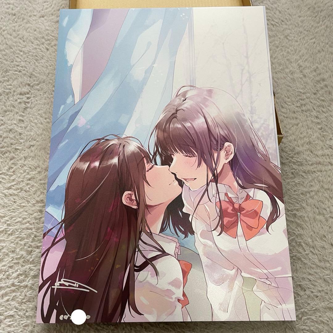 フライ 個展 「あなた」 向かい合わせ 直筆サイン入り 複製原画 A3