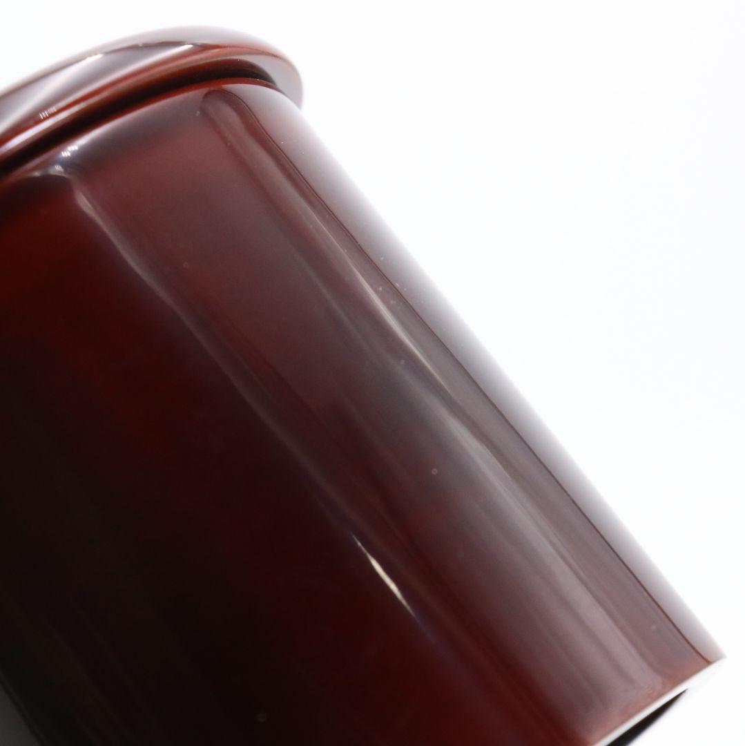 象彦作 溜塗 金輪寺 薄茶器 茶道具 共箱　V873　N6