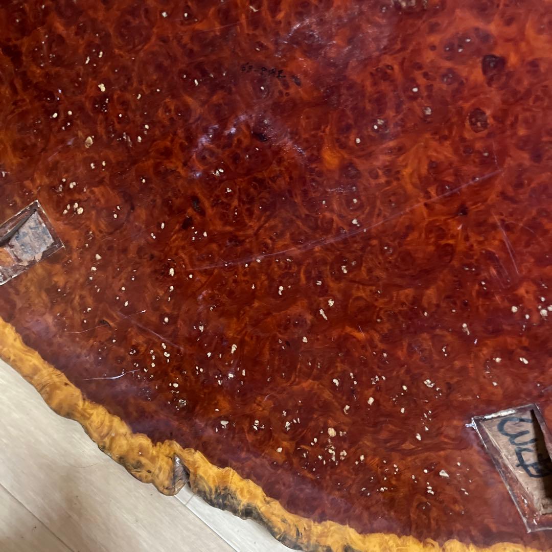 花梨 希少 座卓 一枚板 天然木 銘木 瘤