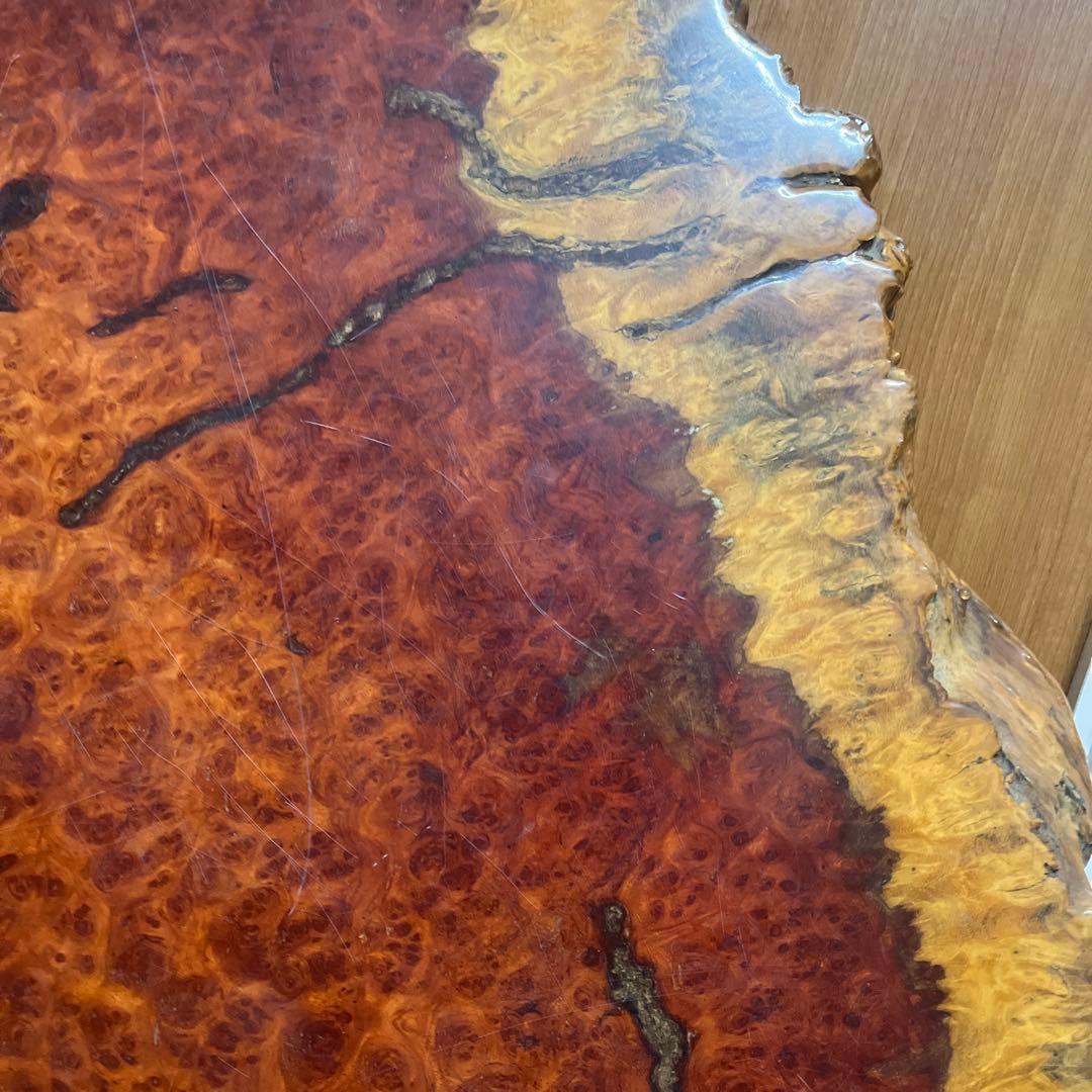 花梨 希少 座卓 一枚板 天然木 銘木 瘤